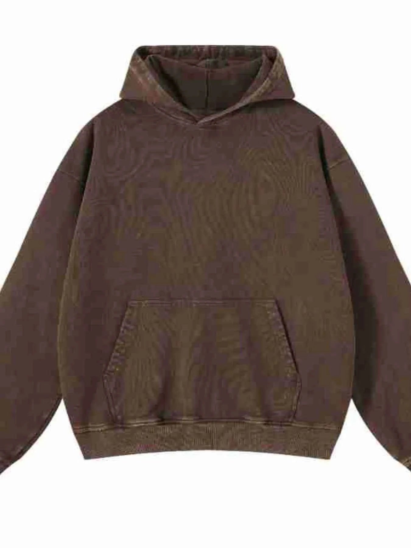 Men's Washed Oversized Long Sleeve Hoodie